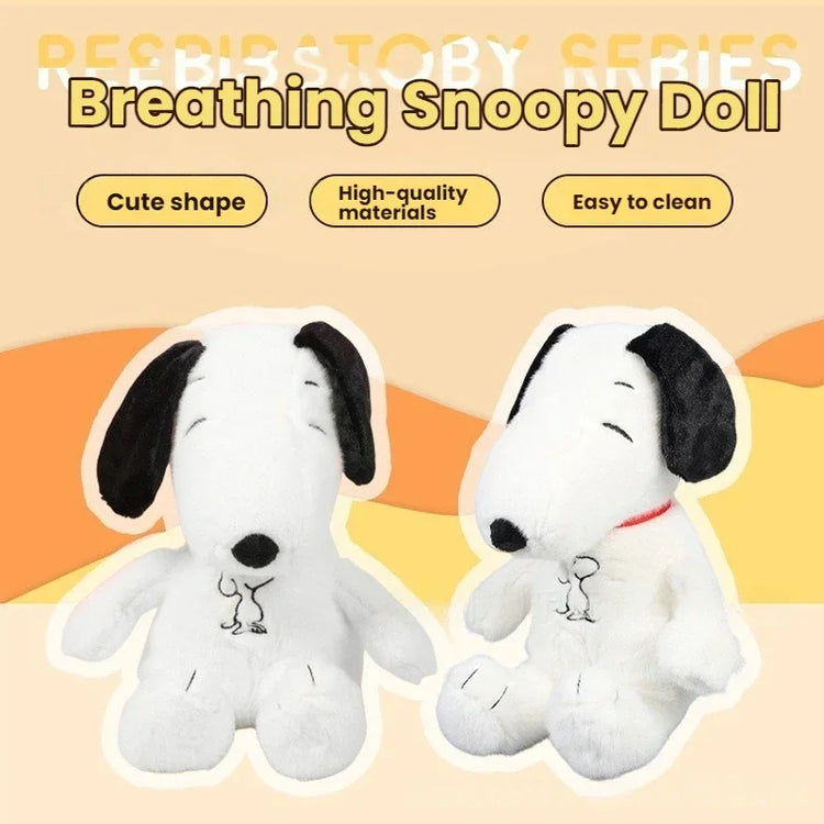 Breathing and glowing soothing Snoopy white dog Plush Doll