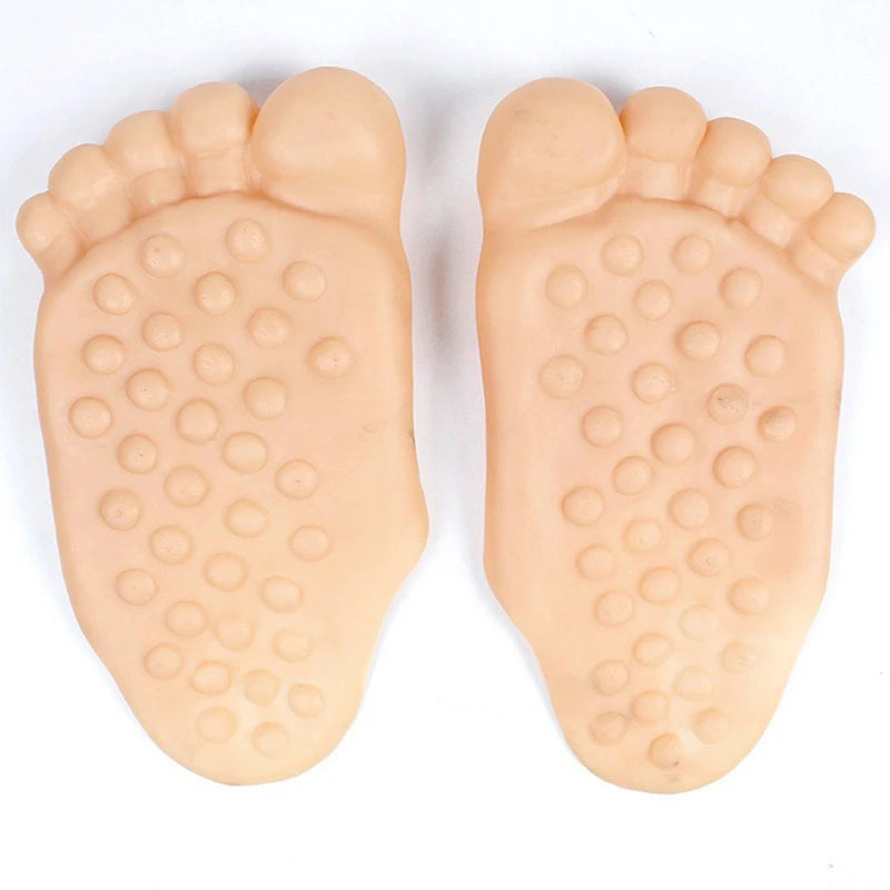 Barefoot Funny Feet Slippers Women Men Hilarious Big Foot Prank Shoes Simulat Five-Finger Toe Bigfoot Slippers Fairy Spoof Shoes