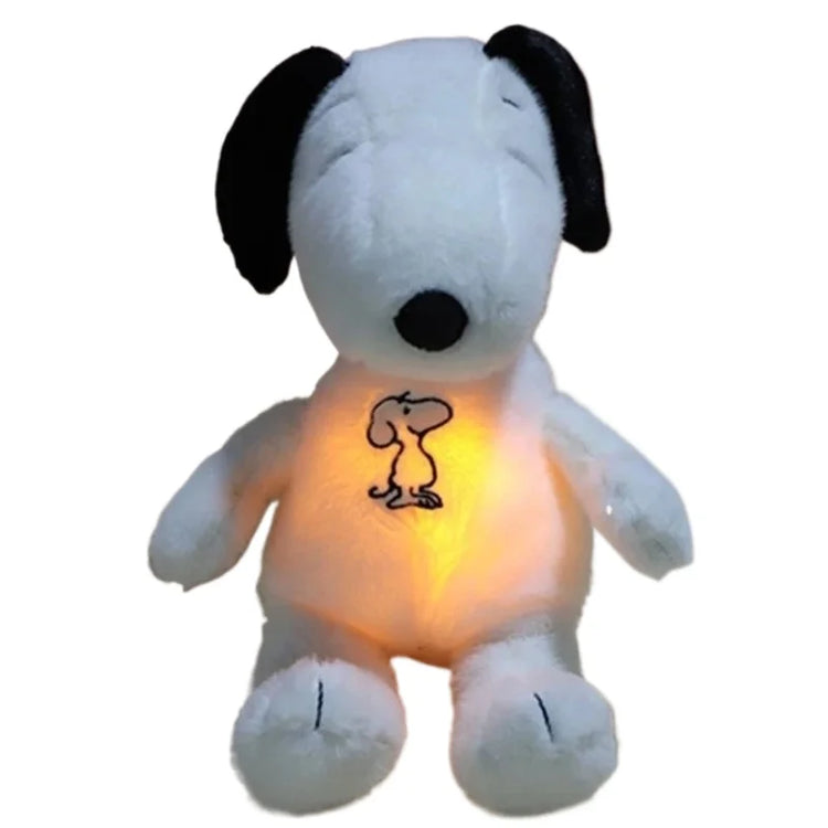 Breathing and glowing soothing Snoopy white dog Plush Doll